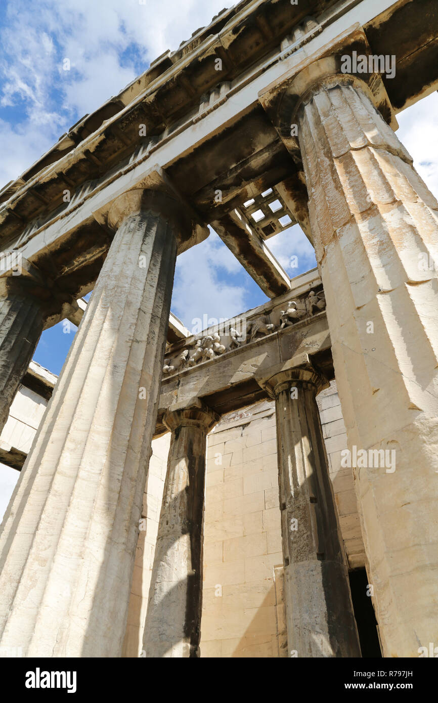 Tempel des Hephaistos Stockfoto