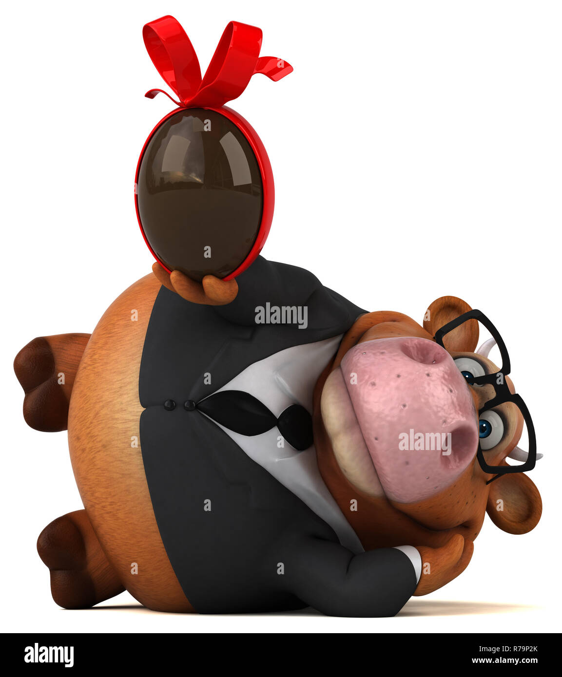 Spaß Elefant - 3D-Darstellung Stockfoto