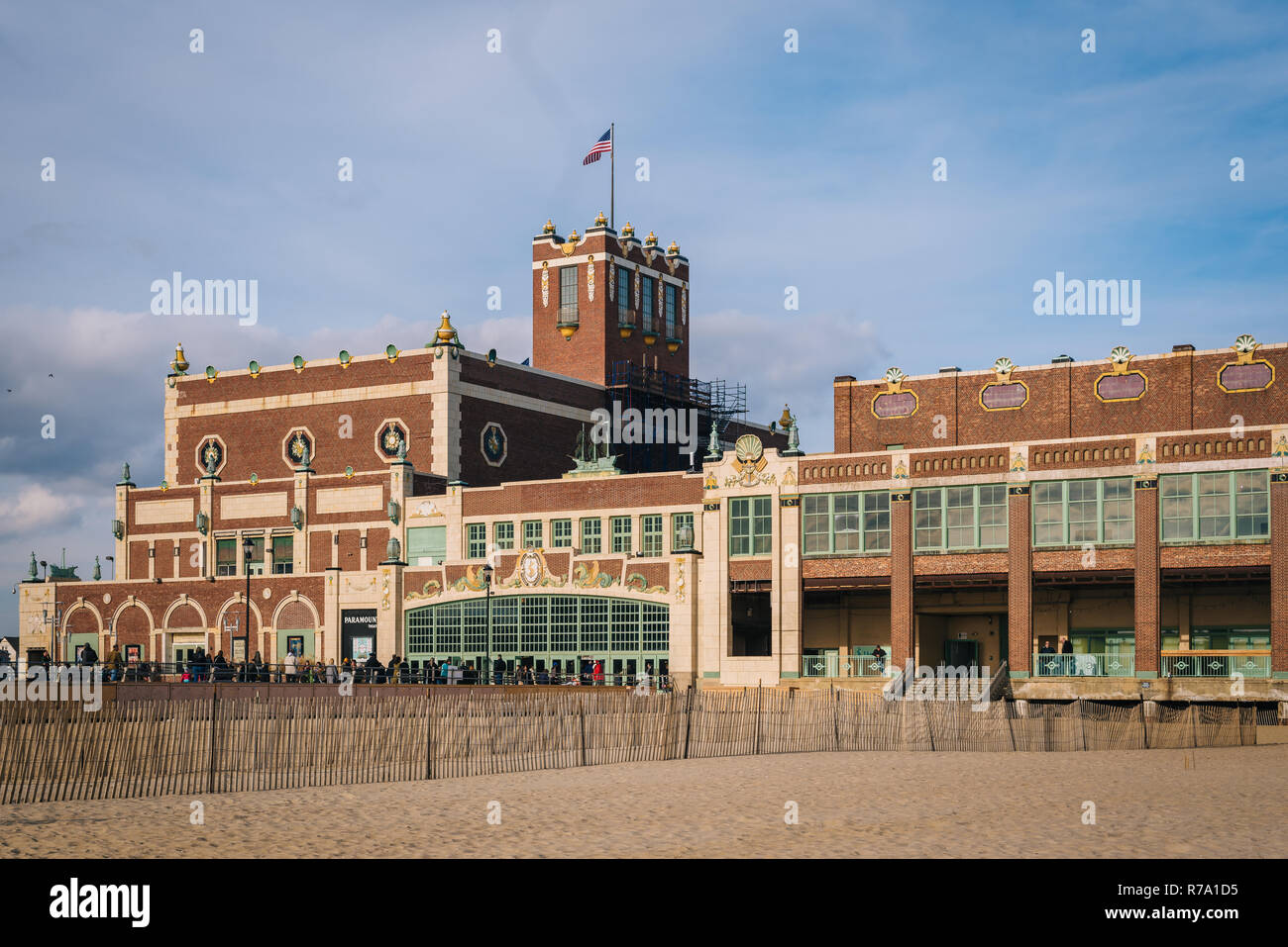 Die Convention Hall in Asbury Park, New Jersey. Stockfoto