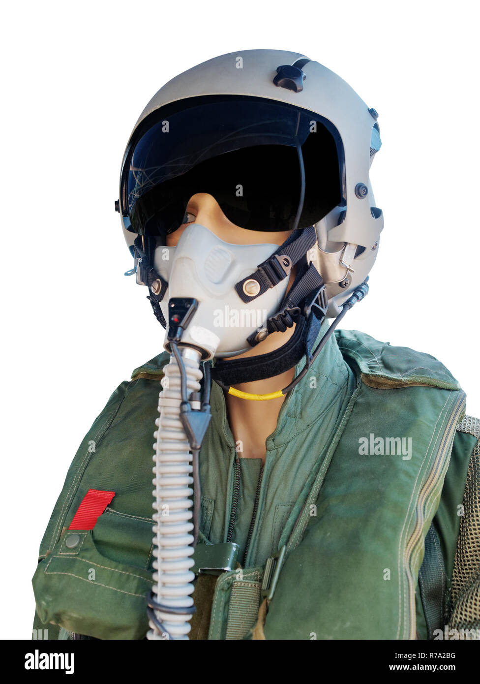 Air Fighter Pilot mannequin isoliert Stockfoto