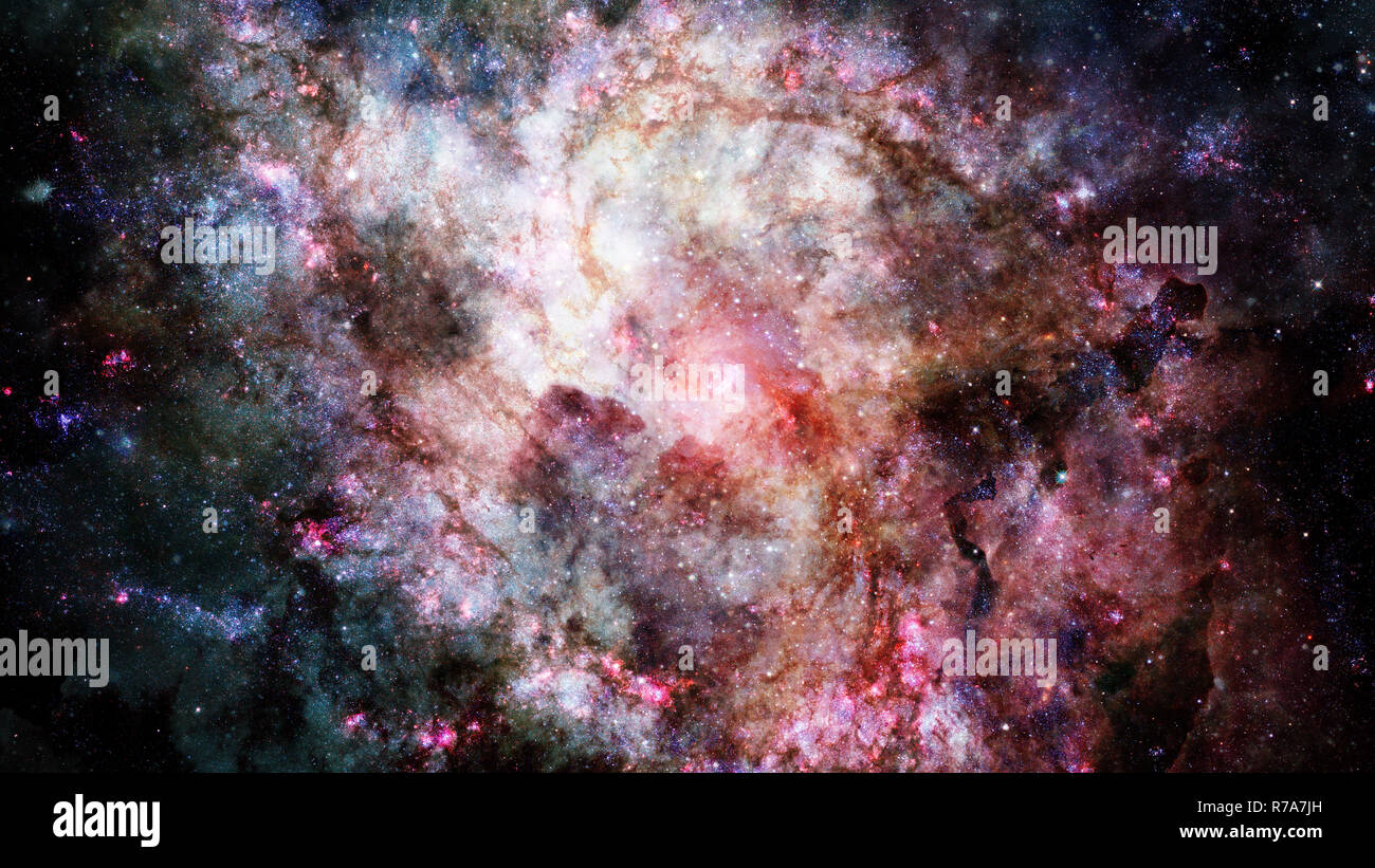 Bunte Sternenhimmel. Weltraum. Elemente dieses Bild von der NASA eingerichtet Stockfoto