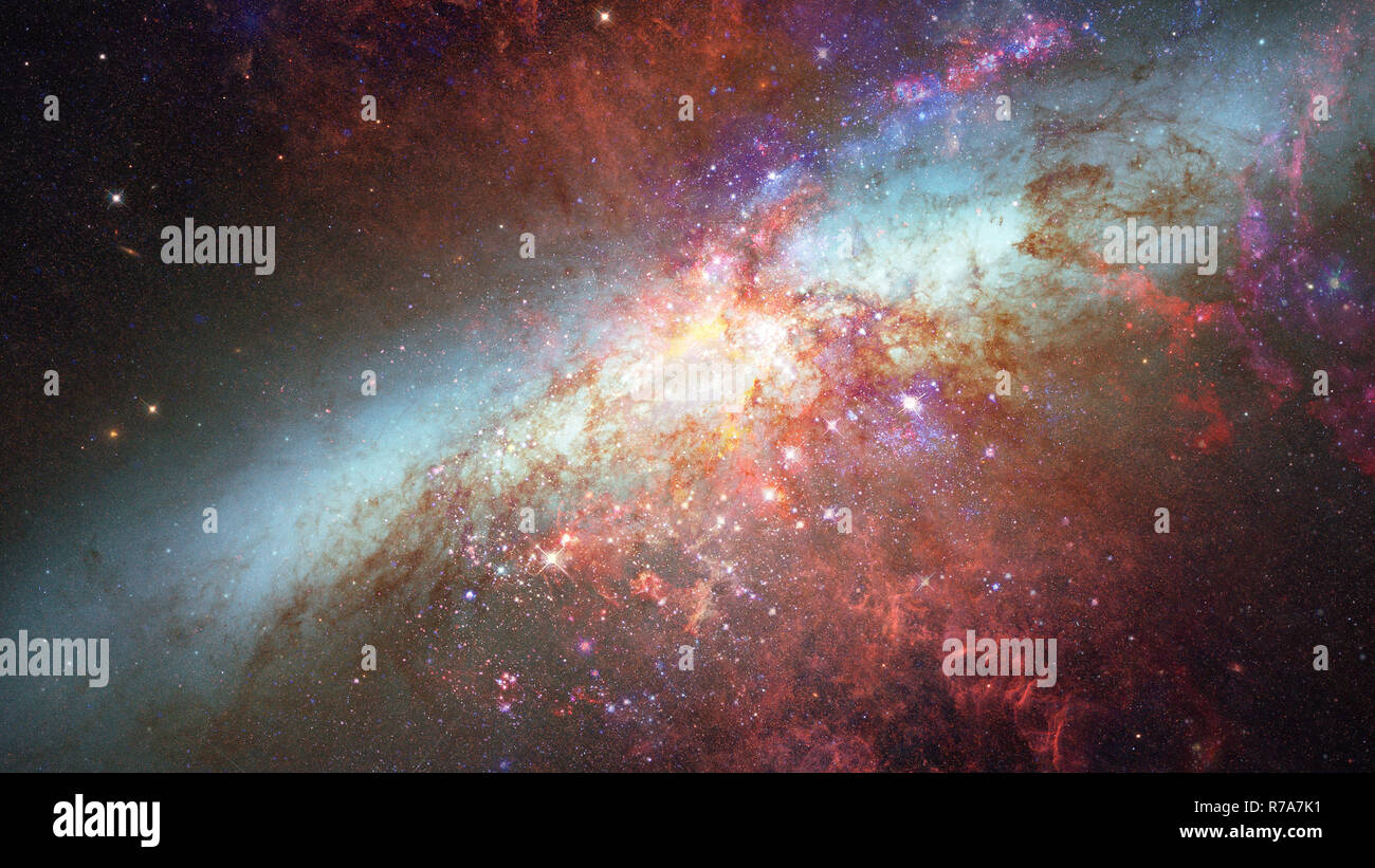 Leuchtende Spiralgalaxie. Elemente dieses Bild von der NASA eingerichtet. Stockfoto