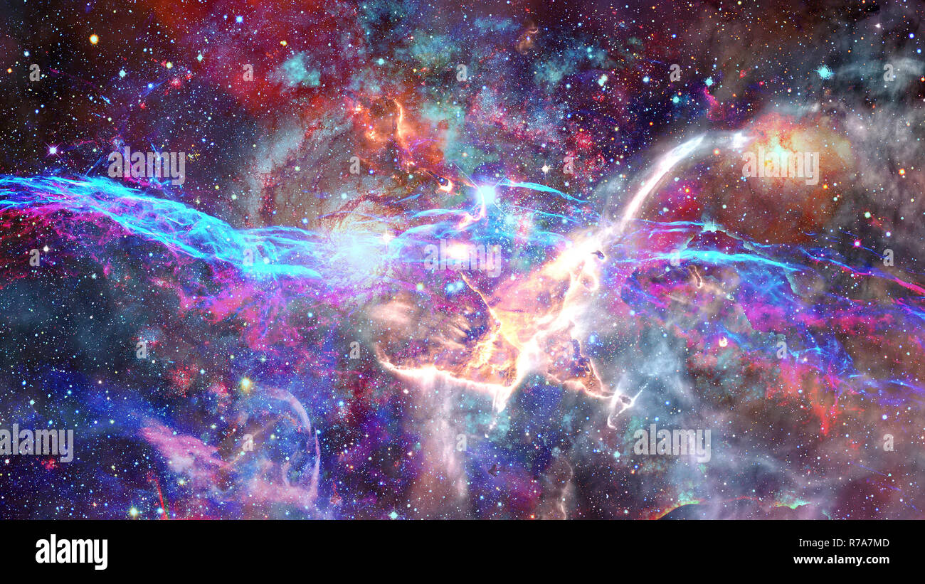 Nebel und Sternen im Weltraum. Elemente dieses Bildes, eingerichtet von der NASA Stockfoto