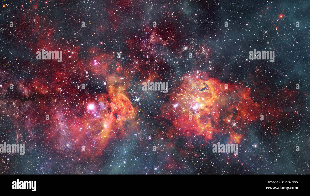 Riesige leuchtende Nebel. Raum Hintergrund. Elemente dieses Bild von der NASA eingerichtet Stockfoto