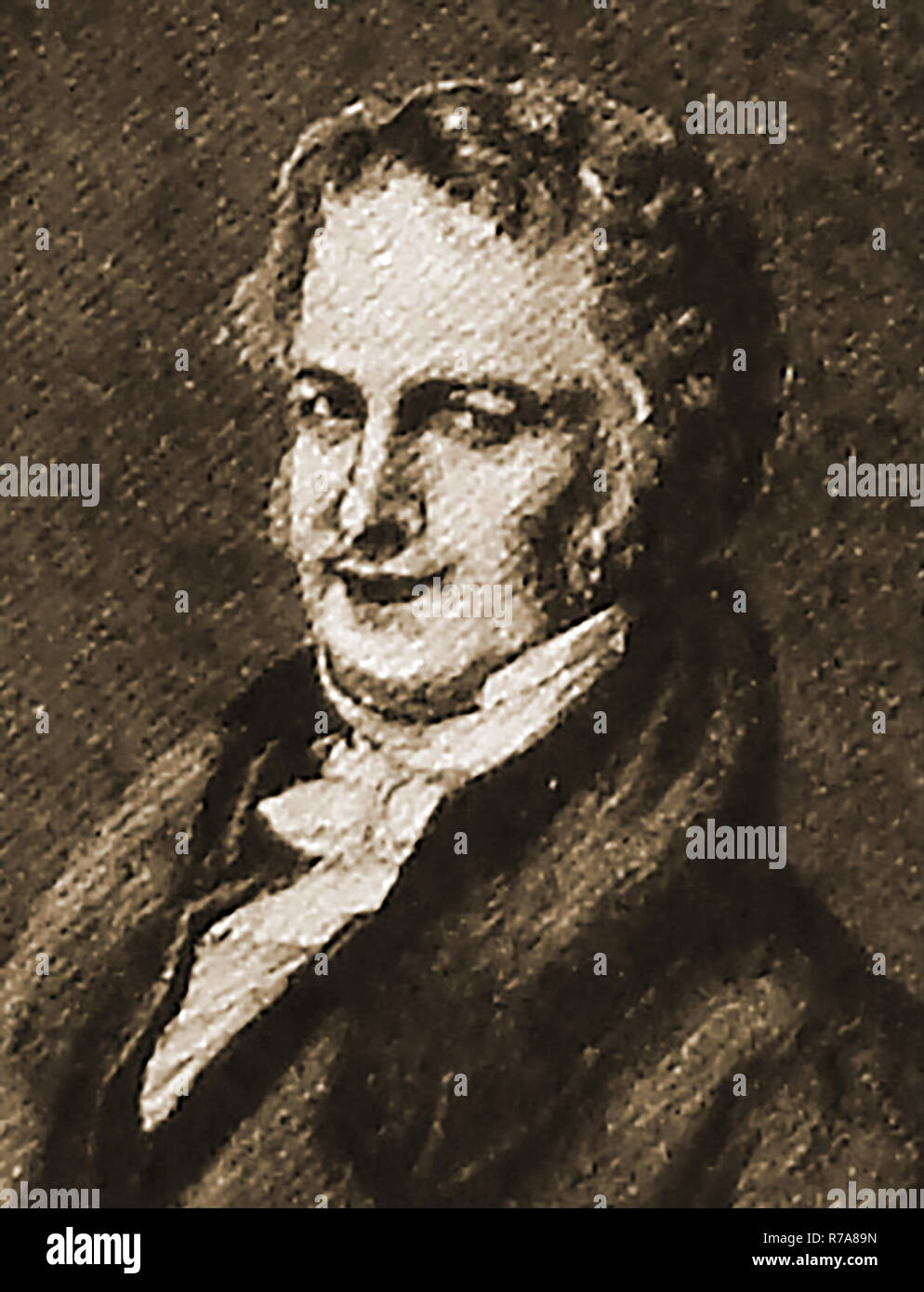 Prominente MÄNNER VON HISTORISCHEN Preußen und Deutschland - Ein frühes Porträt von Friedrich Wilhelm Heinrich Alexander von Humboldt 1 (1769-1859) - Preußische Universalgelehrten, Geograph, Naturalist, Explorer, Philosophen und Wissenschaftler. Stockfoto
