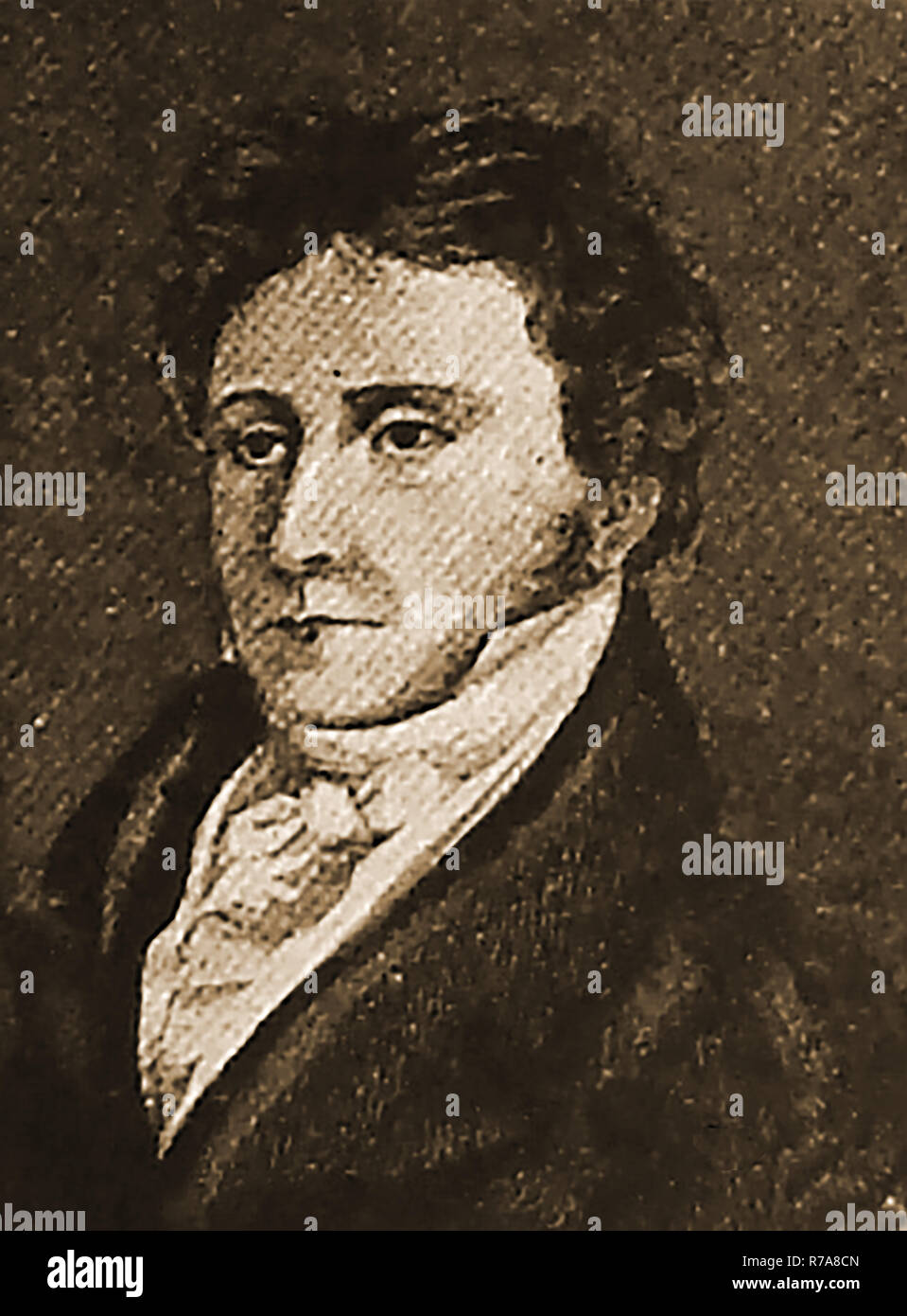 Prominente MÄNNER VON HISTORISCHEN Preußen und Deutschland - Eine alte Porträt von Karl (Carl) von Rotteck (1775-1840), war ein deutscher politischer Aktivist, akademischen, Historiker, Politiker, Journalist, Herausgeber und Politikwissenschaftler, die aktiv die Freiheit der Presse befürwortet und die Abschaffung der Zwangsarbeit, sowie als Magistrat der Stadt Freiburg Stockfoto