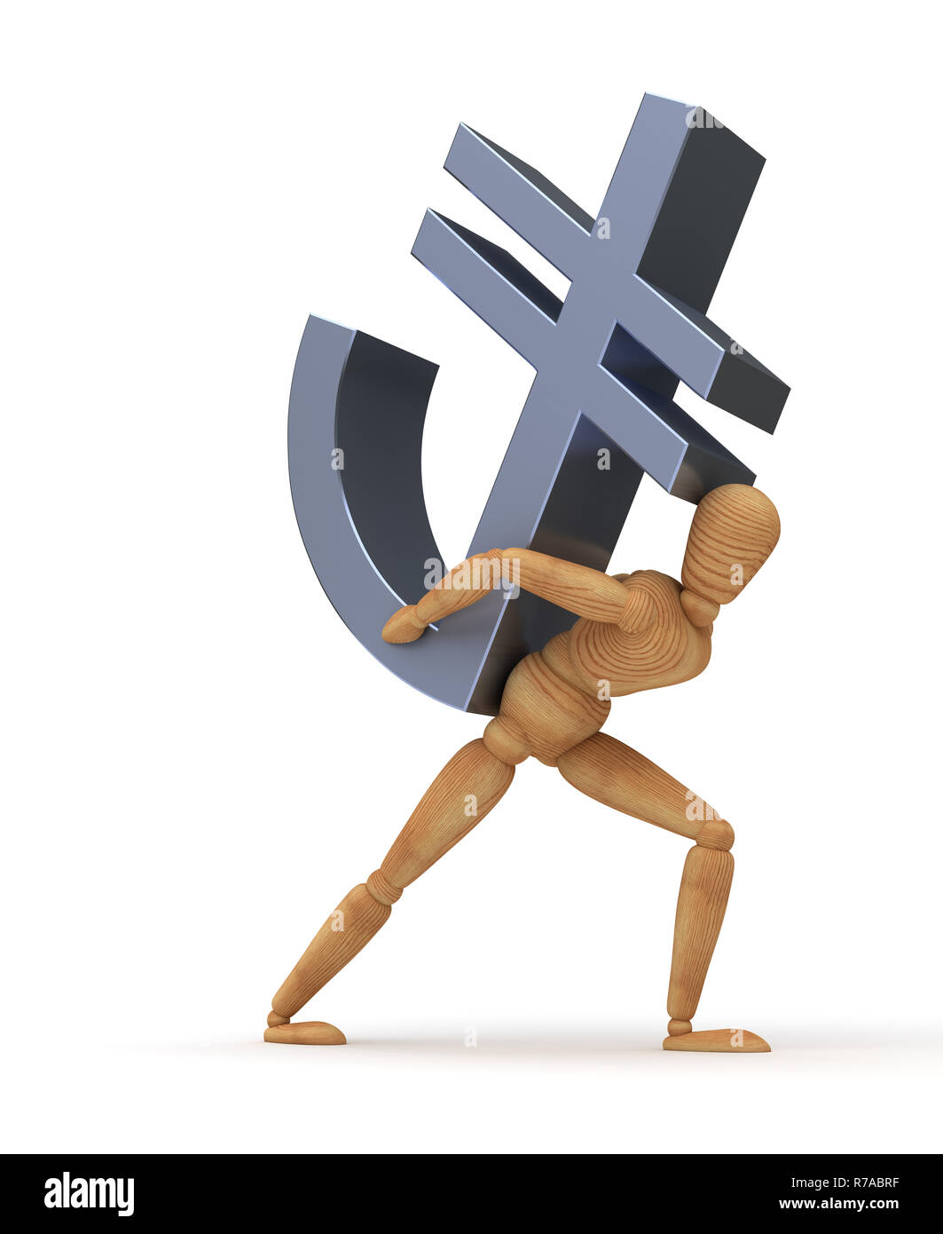 Übertragung der Türkische Lira Stockfoto