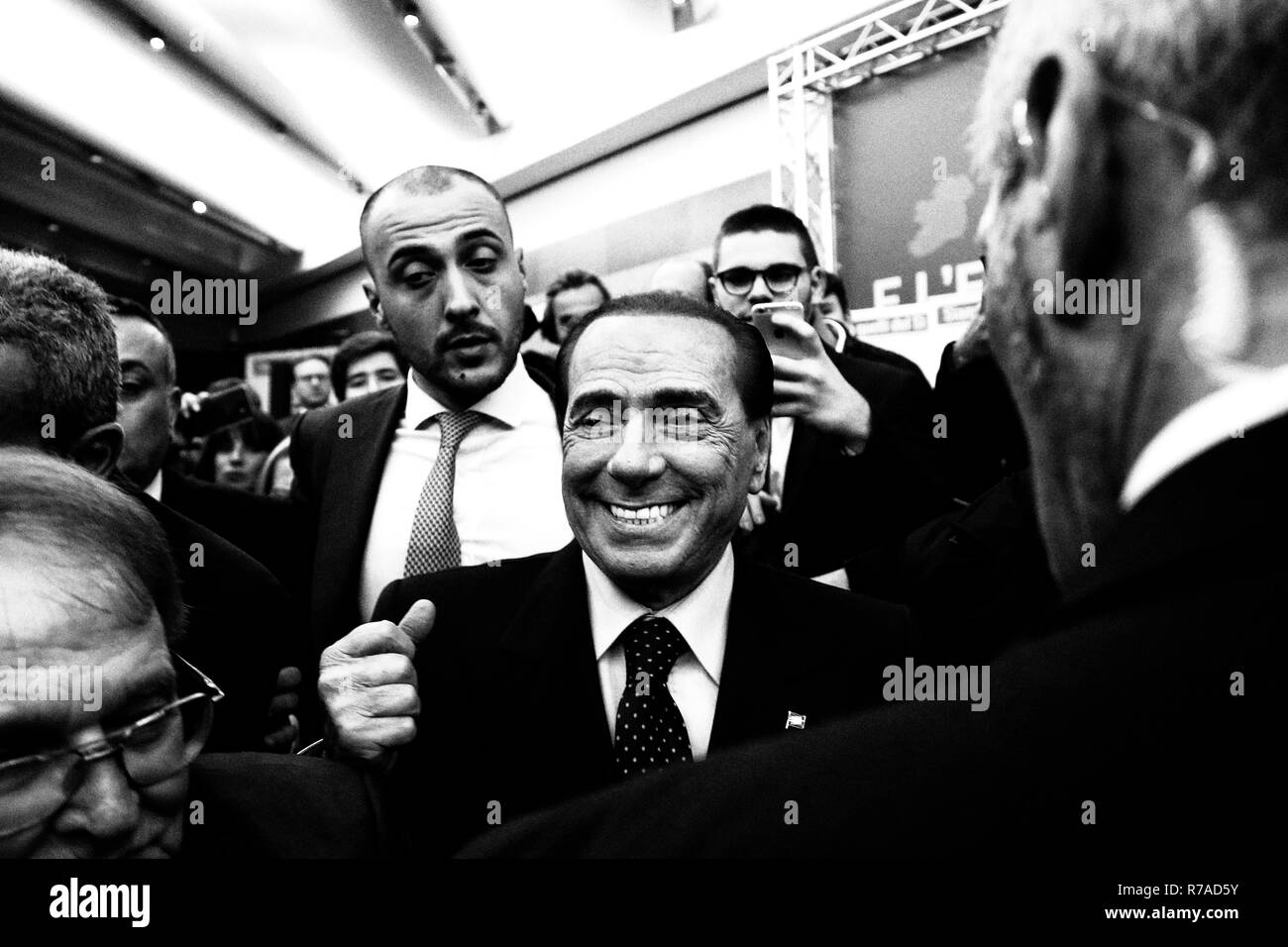 Silvio Berlusconi Rom, 7. Dezember 2018. Übereinkommen von Forza Italia Mitte-rechts-Partei. Foto Samantha Zucchi Insidefoto Stockfoto