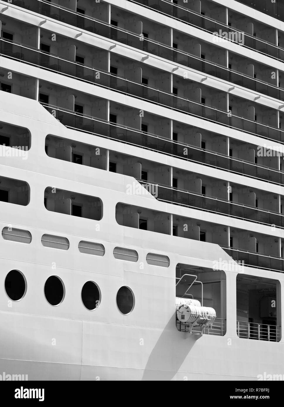 Kreuzfahrtschiff Abstract Stockfoto