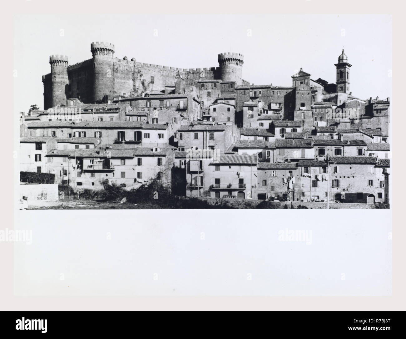 Lazio Rom Bracciano Castello Orsini-Odescalchi, dies ist mein Italien, die italienische Land der Geschichte, Post-mittelalterlicher Architektur. Blick von Außen Stockfoto