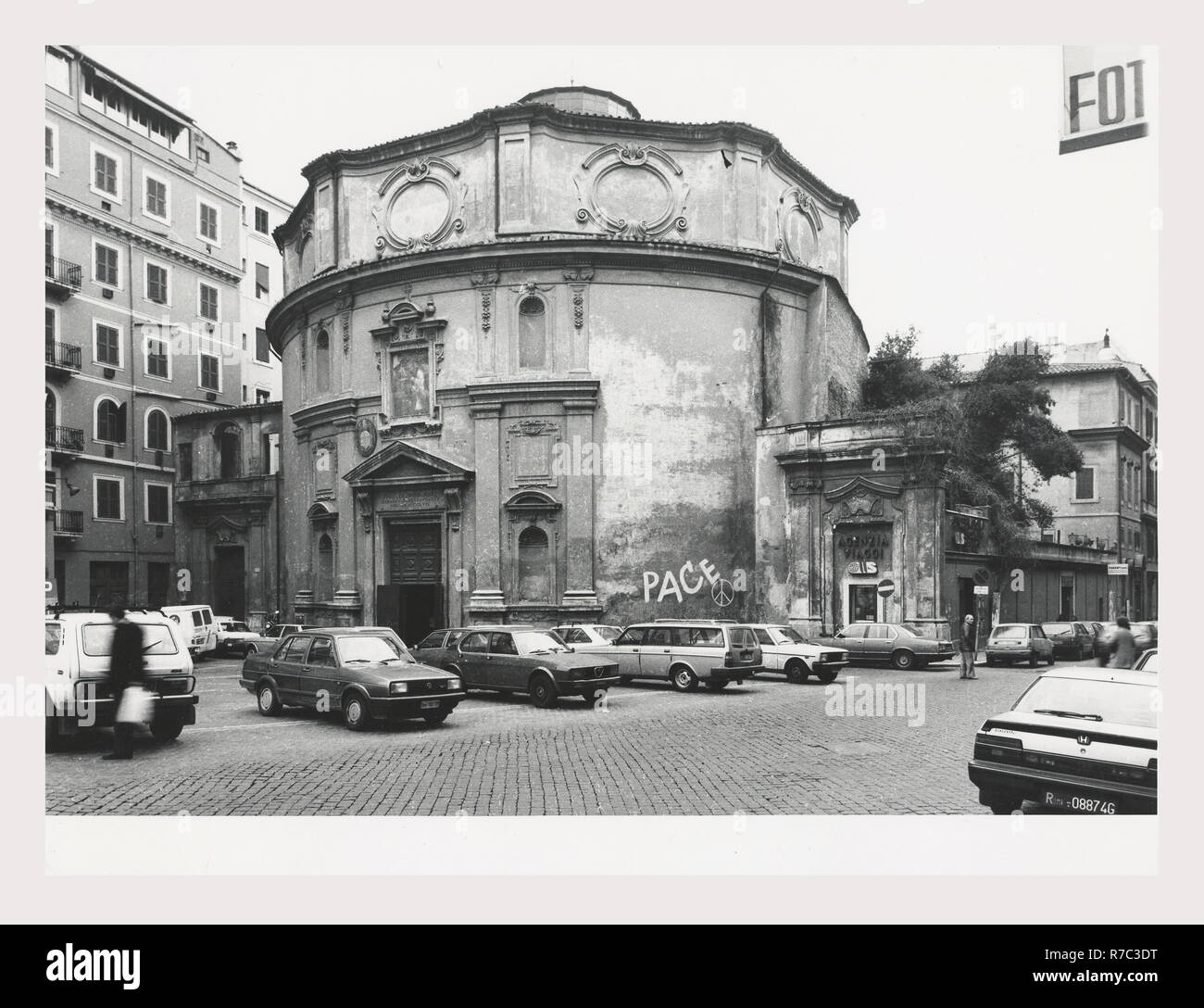 Lazio Roma Rom S. Bernardo alle Terme, das ist mein Italien, die italienische Land der Geschichte, Post-mittelalterlichen Architektur aus dem 16. Jahrhundert 1598, Skulptur, Malerei Caterina Nobili Sforza, Gräfin von Santa Fiora, Schutzpatron. Stockfoto