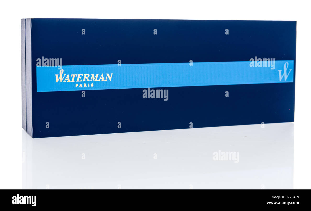 Winneconne, WI - 2. Dezember 2018: Ein Waterman pen auf einem isolierten Hintergrund. Stockfoto
