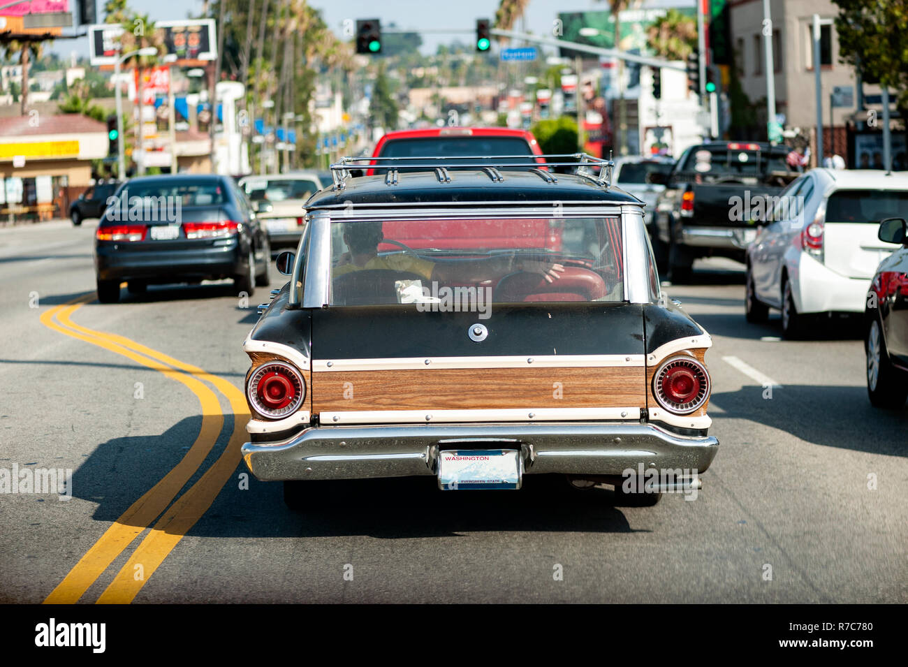 Kreuzfahrt Sunset Blvd. Stockfoto