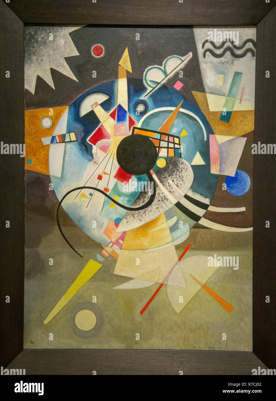 "Zentrum" von Wassily Kandinsky, GEM, gemeentelijk Museum Den Haag, Niederlande Stockfoto