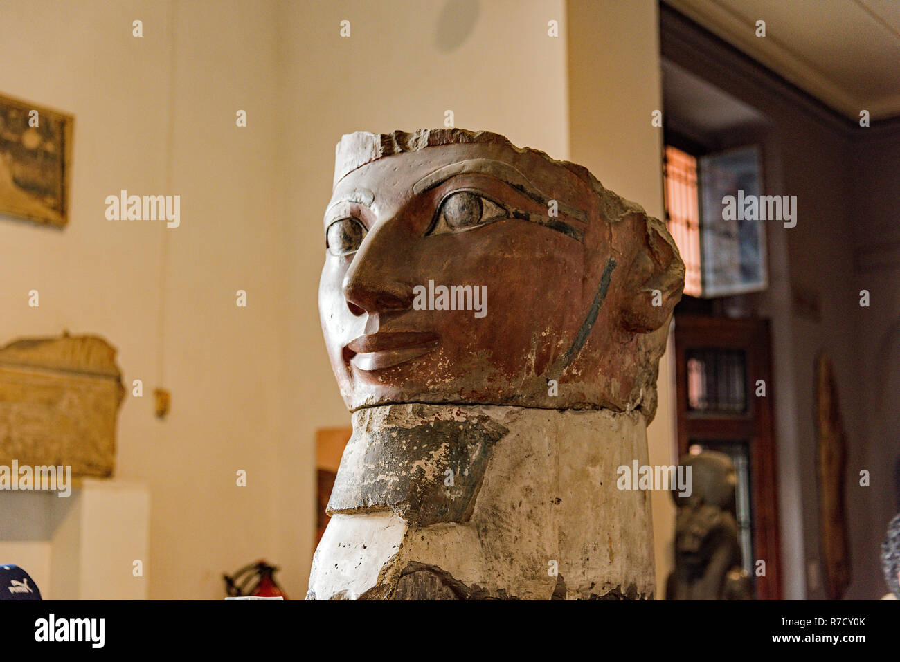 Skulptur im Museum von Antiquitäten, Kairo, Ägypten Stockfoto