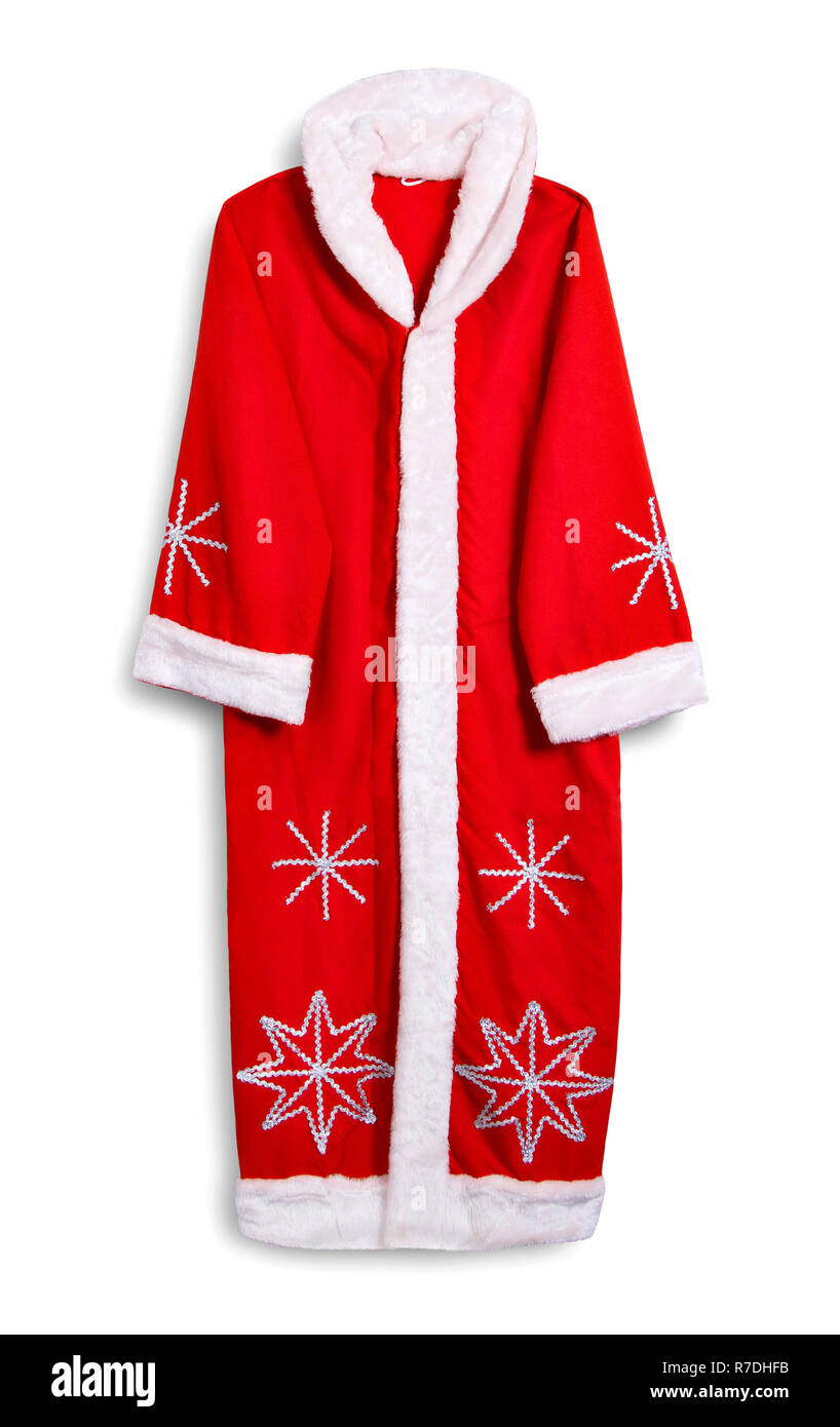 Santa Claus Kleidung. Mit Schatten. Stockfoto