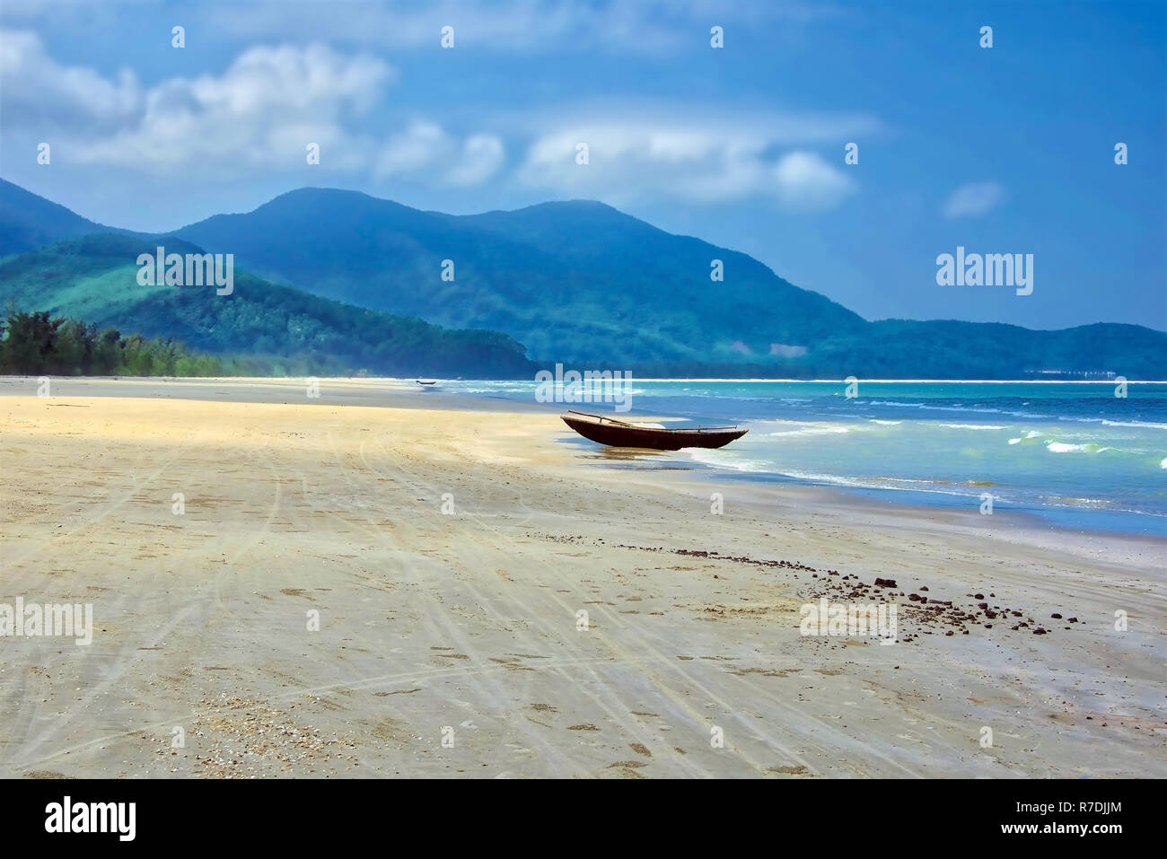 Einsamen Strand im Zentrum von Vietnam Stockfoto