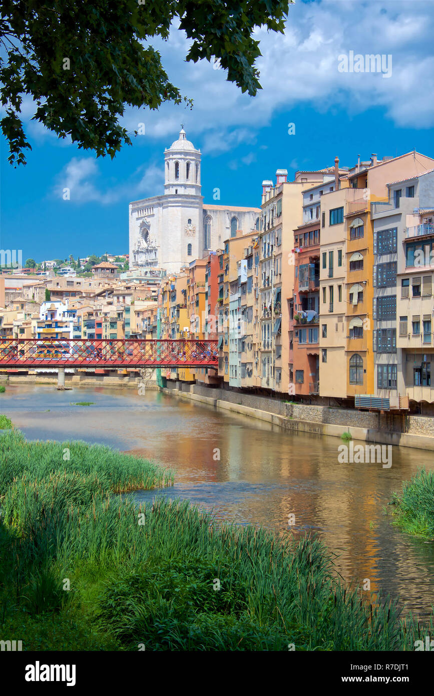 Stadt Girona, Spanien Stockfoto