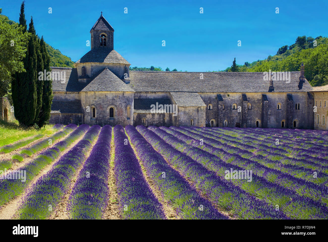 Abtei Notre-Dame de Senanaque, Provence, Frankreich Stockfoto