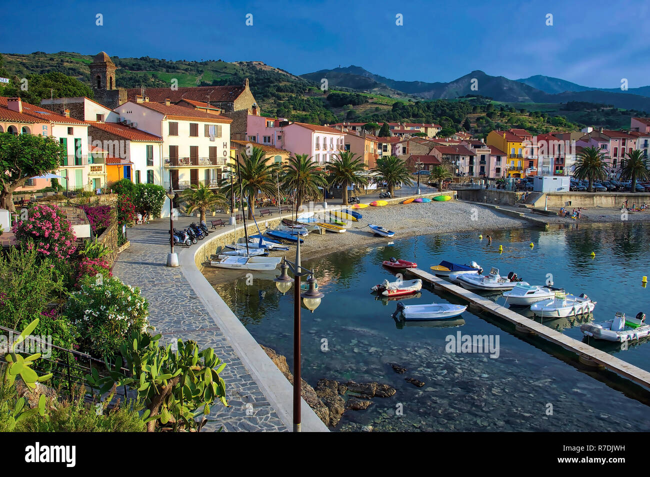 Die Stadt Collioure im Süden Frankreichs Stockfoto