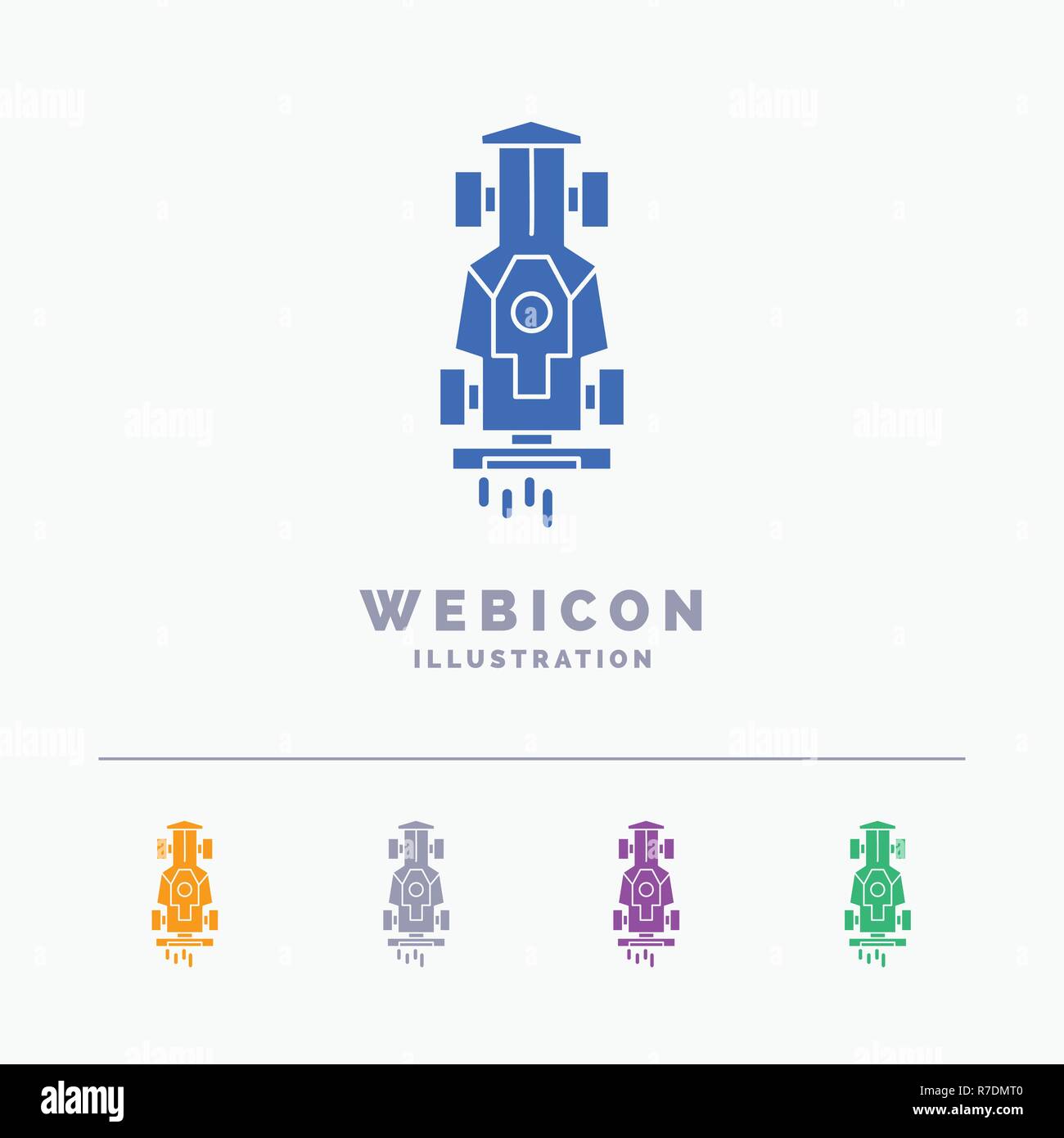 Auto, Formel, Spiel, racing, Speed 5 Farbe glyphe Web Icon Vorlage isoliert auf Weiss. Vector Illustration Stock Vektor