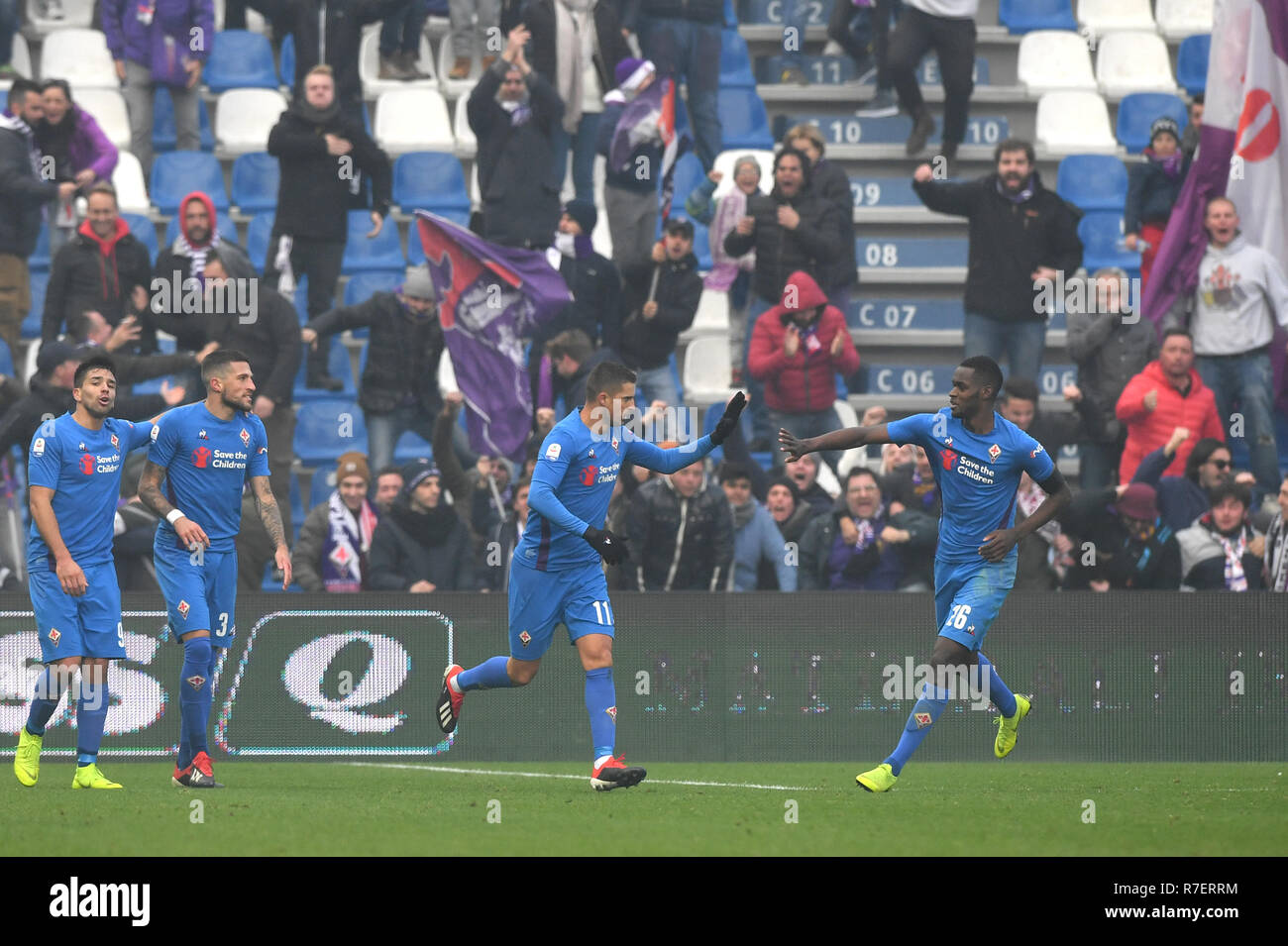Foto Massimo Paolone Lapresse 9 Dicembre 2018 Reggio Emilia Italien Sport Calcio Sassuolo Vs Fiorentina Campionato