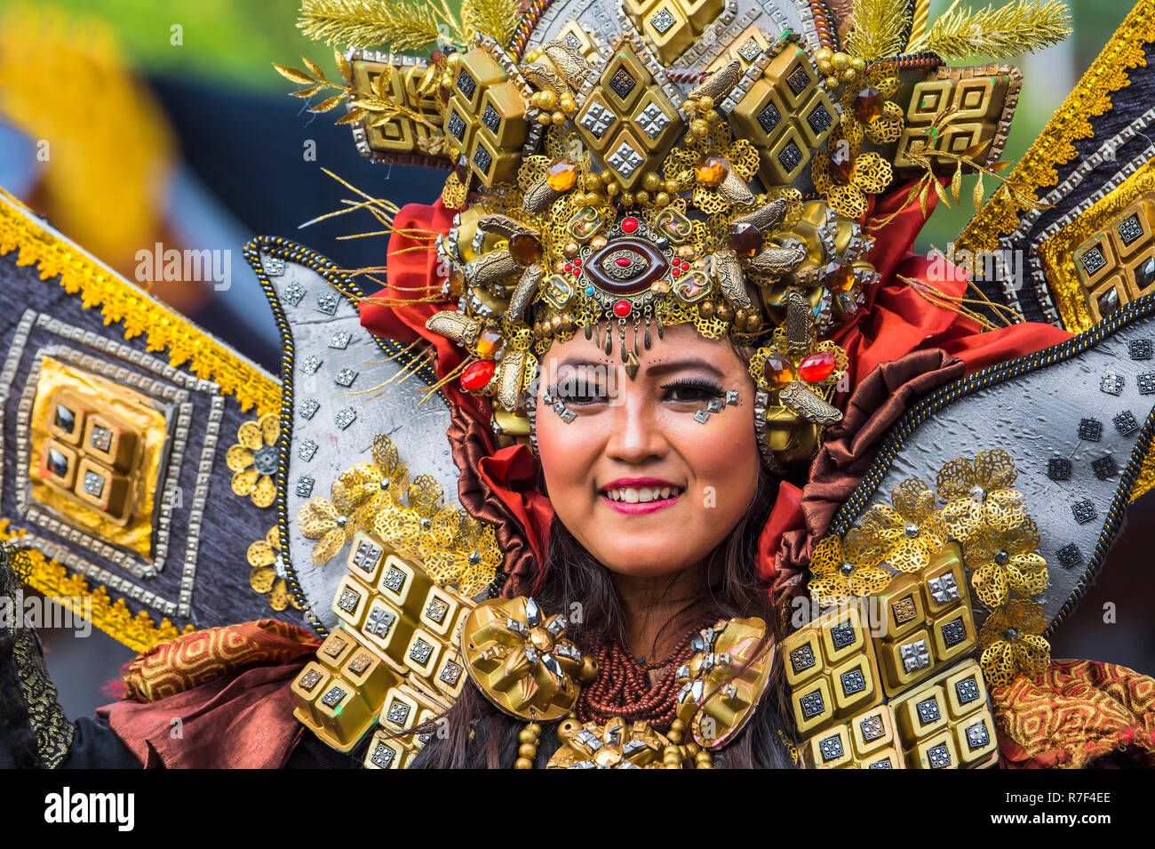 Jember Fashion Festival und Karneval, Ost-Java, Indonesien Stockfoto
