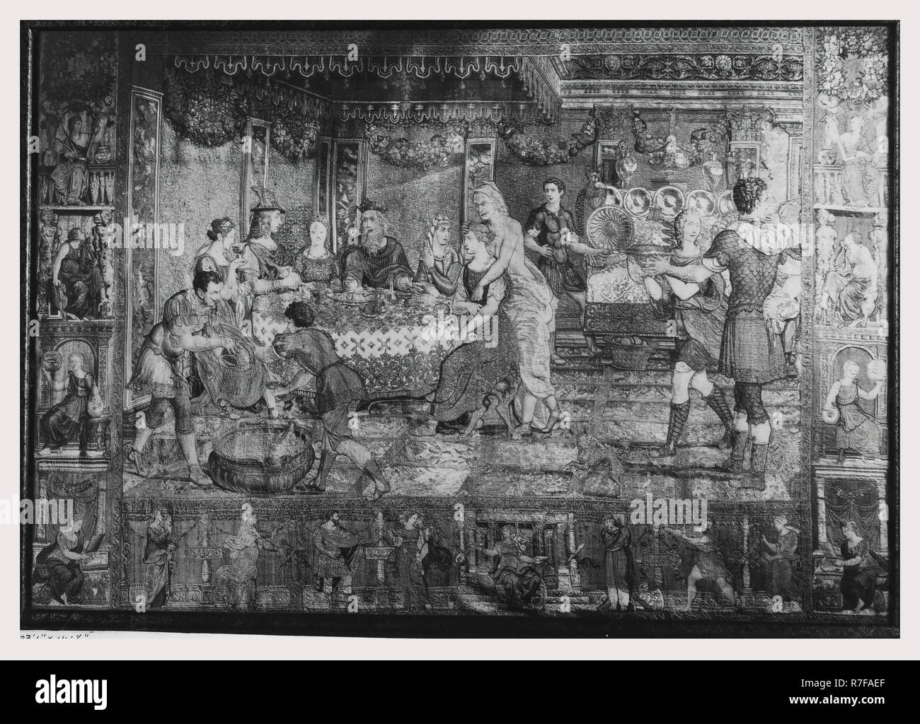 Quecksilber Dining mit Kekrops und seine Töchter; Neid Aglauros infizieren. Stockfoto