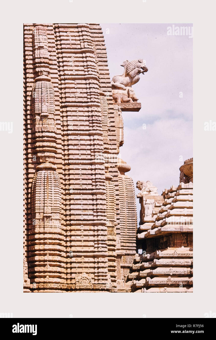 Indien Bhubaneshwar, Lingaraja Tempel, 1968 oder früher, Städte von Mughul Indien Stockfoto