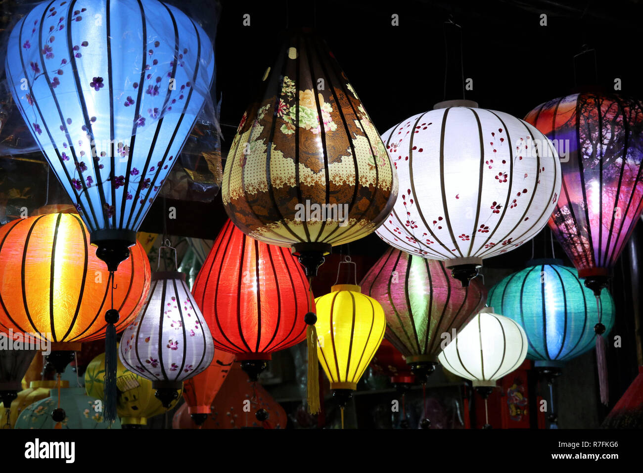 Lampions Hoi An - Vietnam Stockfoto