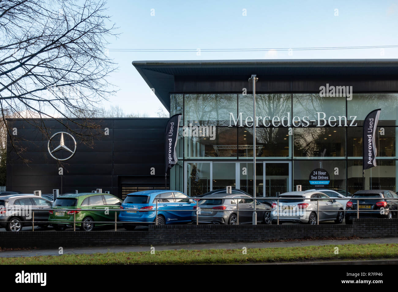 Mercedes-Benz Whitefield Autohaus Stockfoto