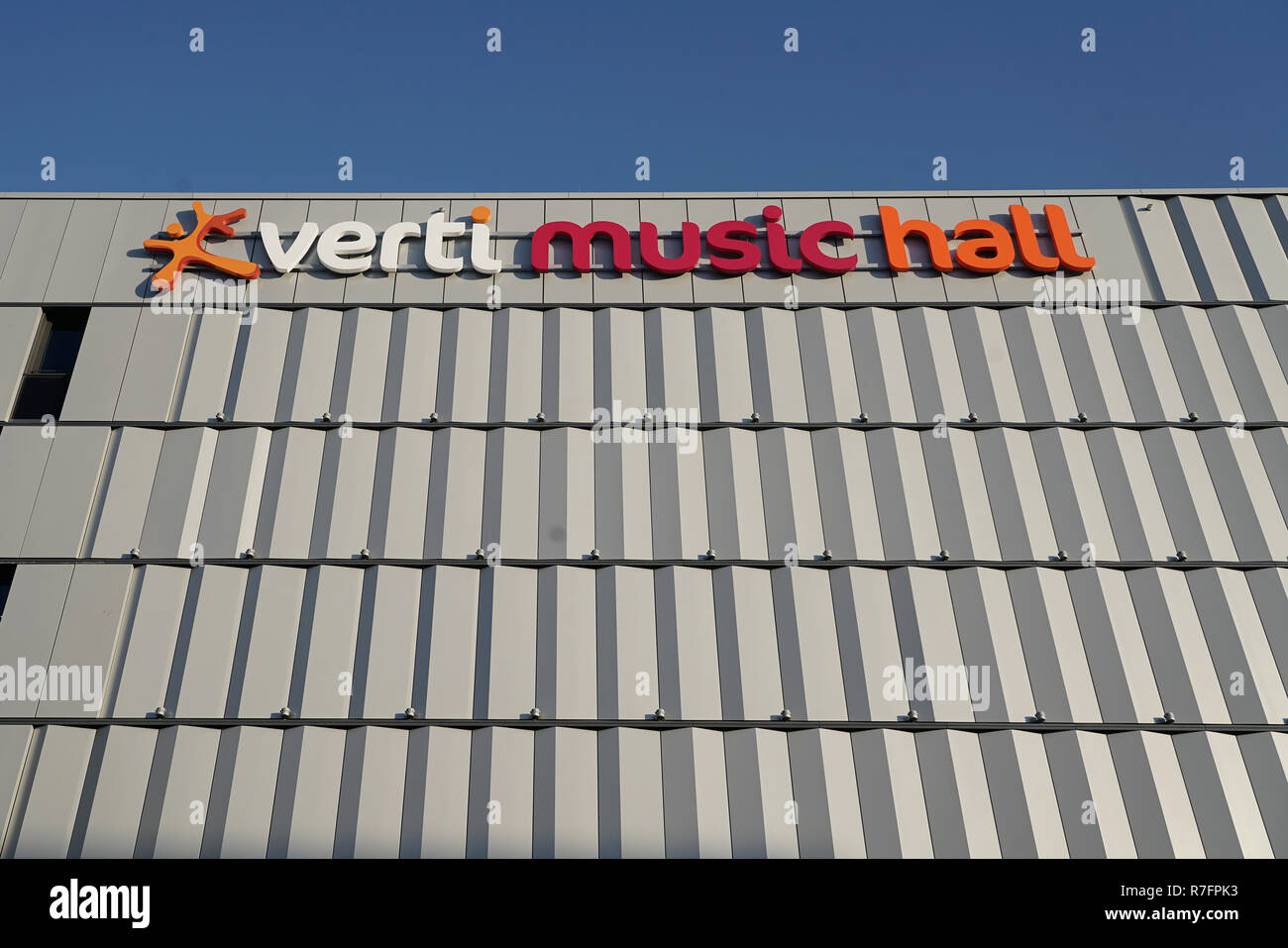 Der Mercesdes Benz Platz, neue Komplex mit Verti Music Hall, Friedrichshain, Berlin Stockfoto
