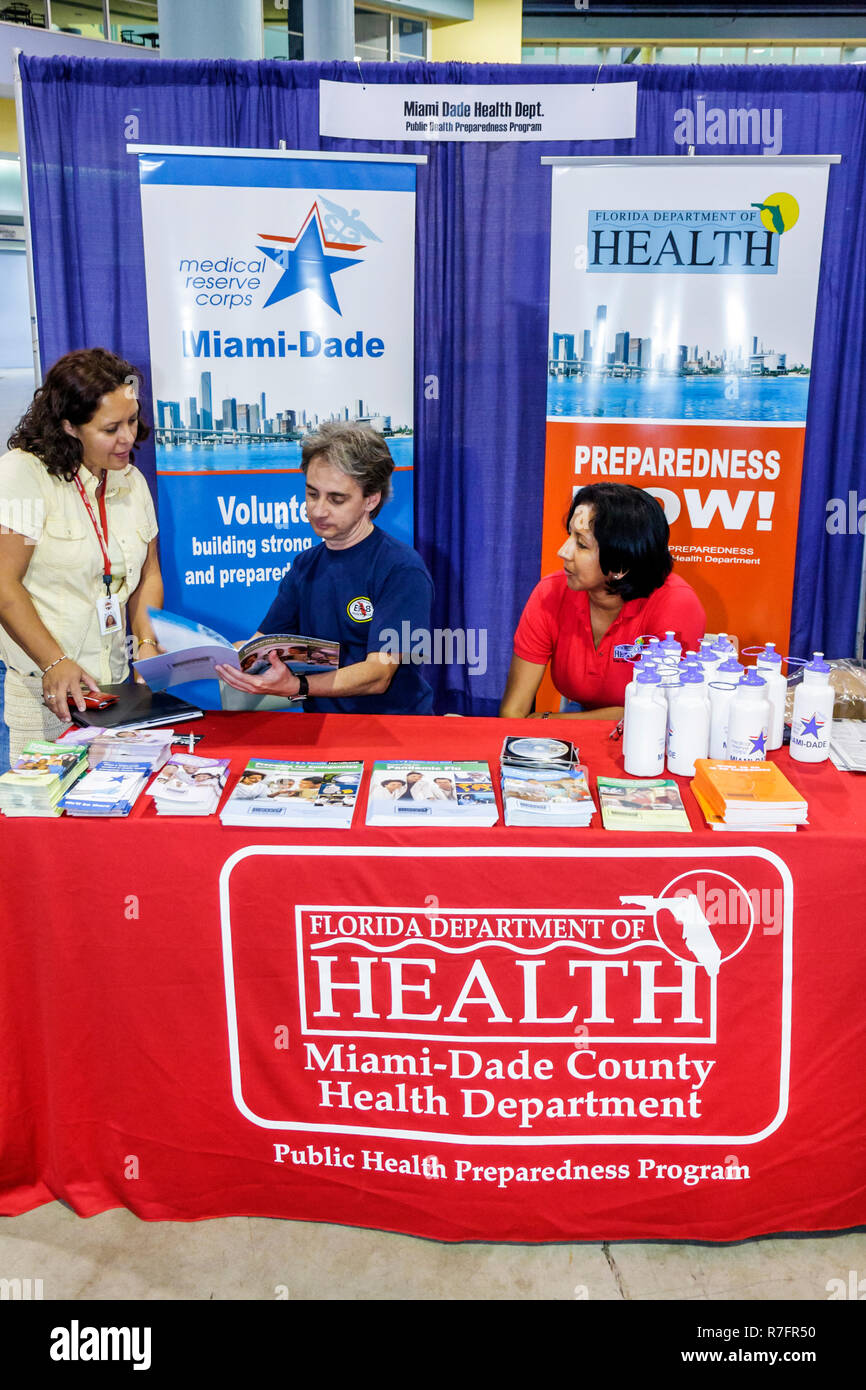 Miami Beach Florida, Miami Beach Convention Center, Center, Storm Prep Expo, kostenlose Veranstaltung, Hurrikan-Saison, Vorbereitung, Vorbereitung, Sensibilisierung, Stockfoto