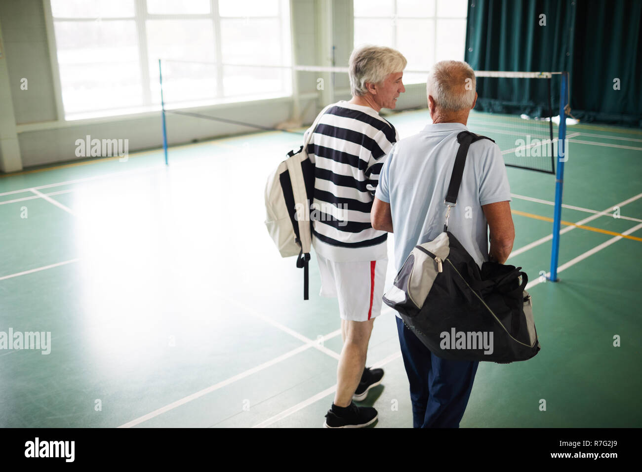 Freizeitaktivitäten im Sportzentrum Stockfoto