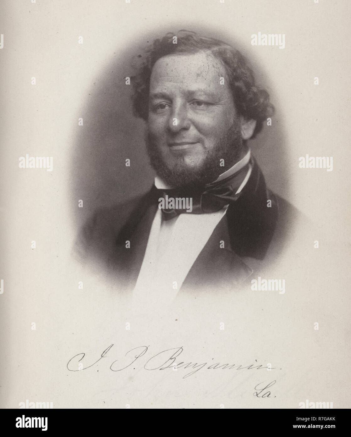 J.P. Benjamin, Senatorin von Louisiana, 35. Kongress, Brustbild, ca. 1859 Stockfoto