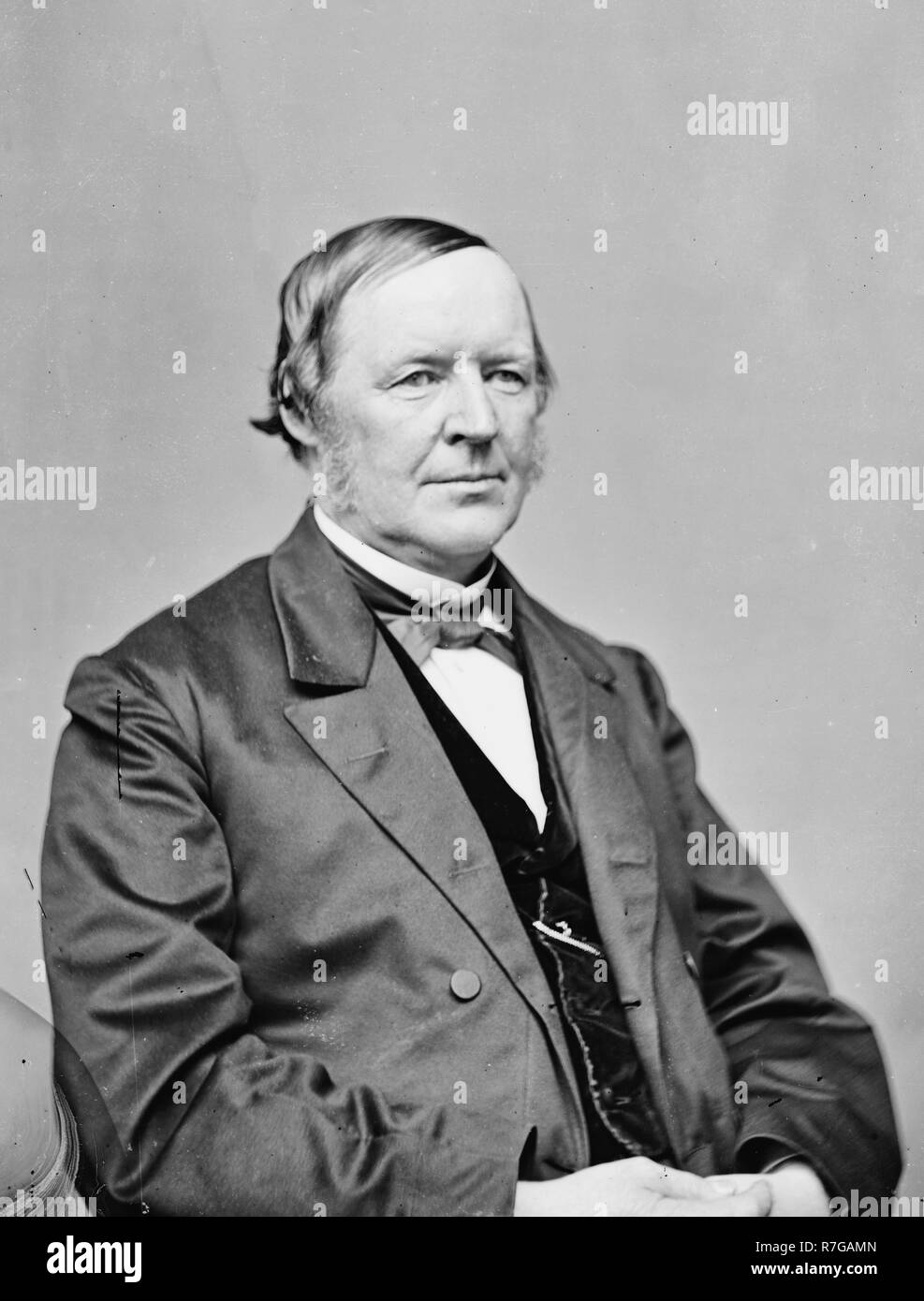 Porträt von Hugh McCulloch, Sekretär des US-Finanzministeriums, ca. 1865 Stockfoto