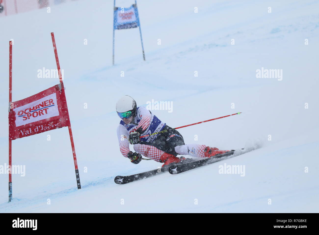 Zubcic Filip Kroatien konkurrieren in Val d'Isère Herren Riesenslalom Audi FIS Alpine Ski World Cup 2019 Stockfoto