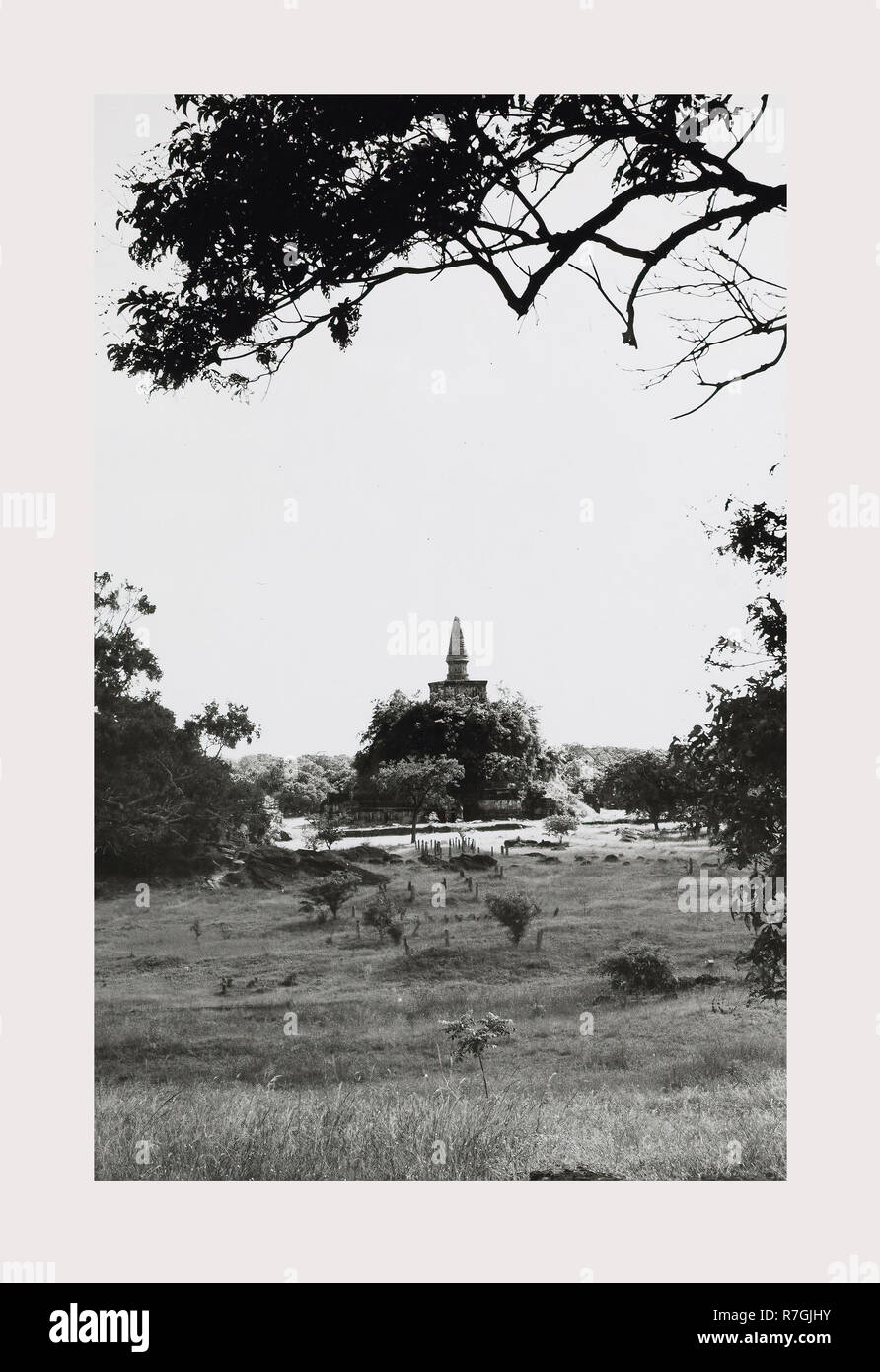 Sri Lanka, Ceylon, Polonnaruwa, Tempel, 1966 oder früher, verlorenen Städte Asiens, Architektur, Südostasien. Stockfoto