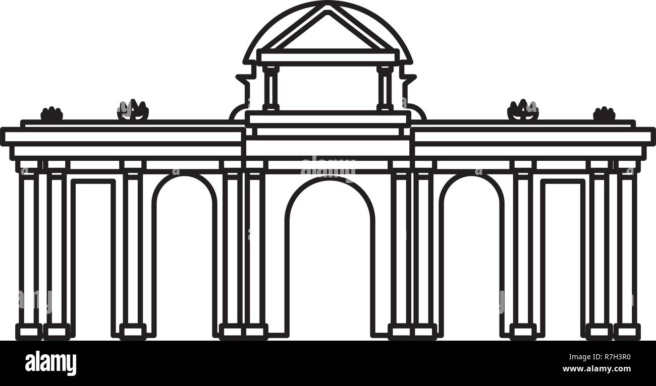 Das Brandenburger Tor Stock Vektorgrafik Alamy