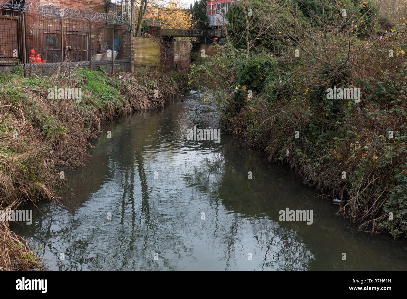 Fluss Stour in der Nähe von Stourbridge, West Midlands. Britische Inseln. Stockfoto