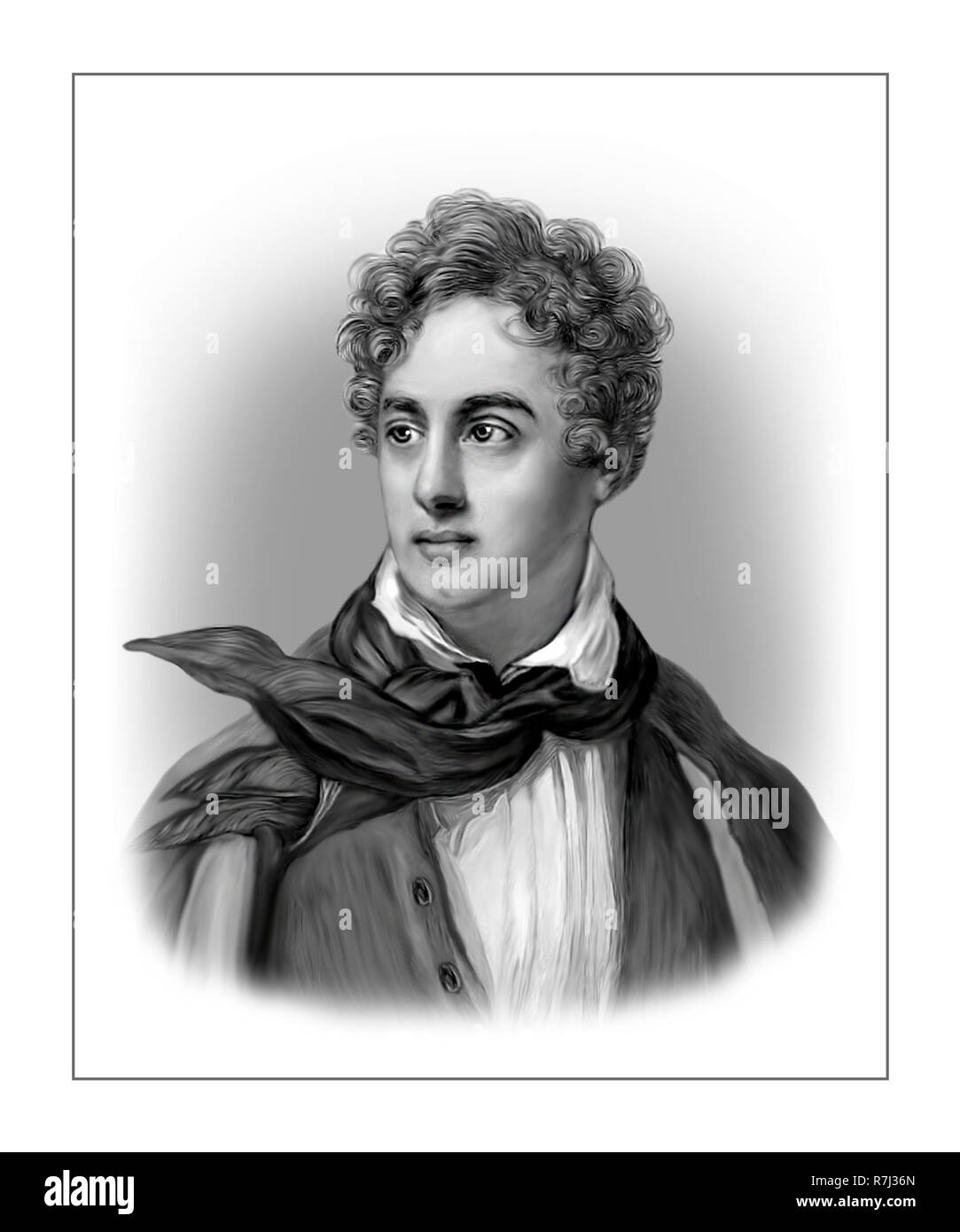 Lord Byron 1788 - 1824 englischer Dichter Stockfoto