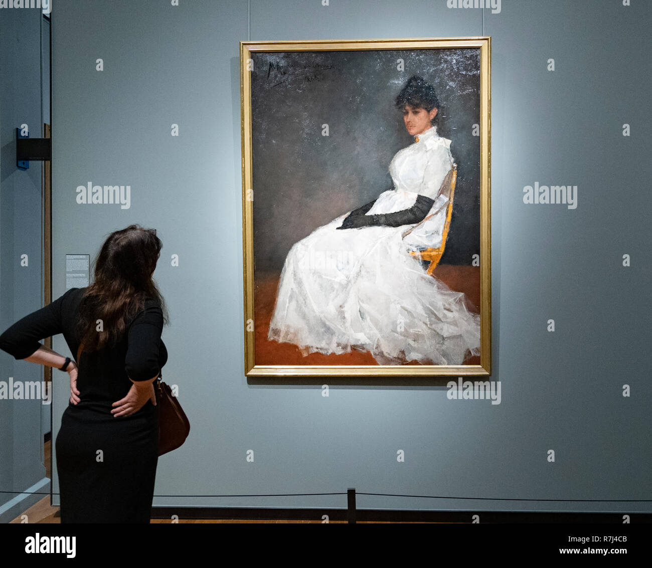 Portrait von Jenny Kamerlingh Onnes, menso Kamerlingh Onnes, 1888, Rijksmuseum, Amsterdam, Niederlande Stockfoto