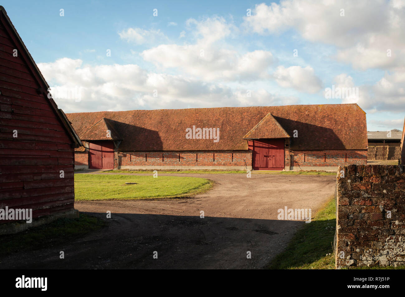 Ipsden Farm Barn, Oxfordshire Stockfoto