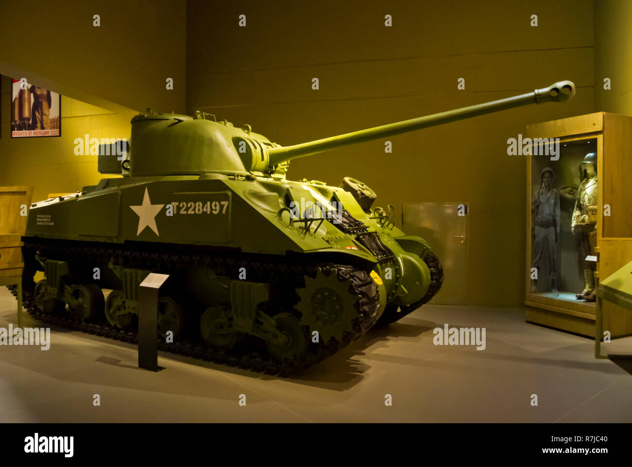 US Army M4 Sherman Firefly Tank, das Museum des Zweiten Weltkriegs, Danzig, Polen Stockfoto