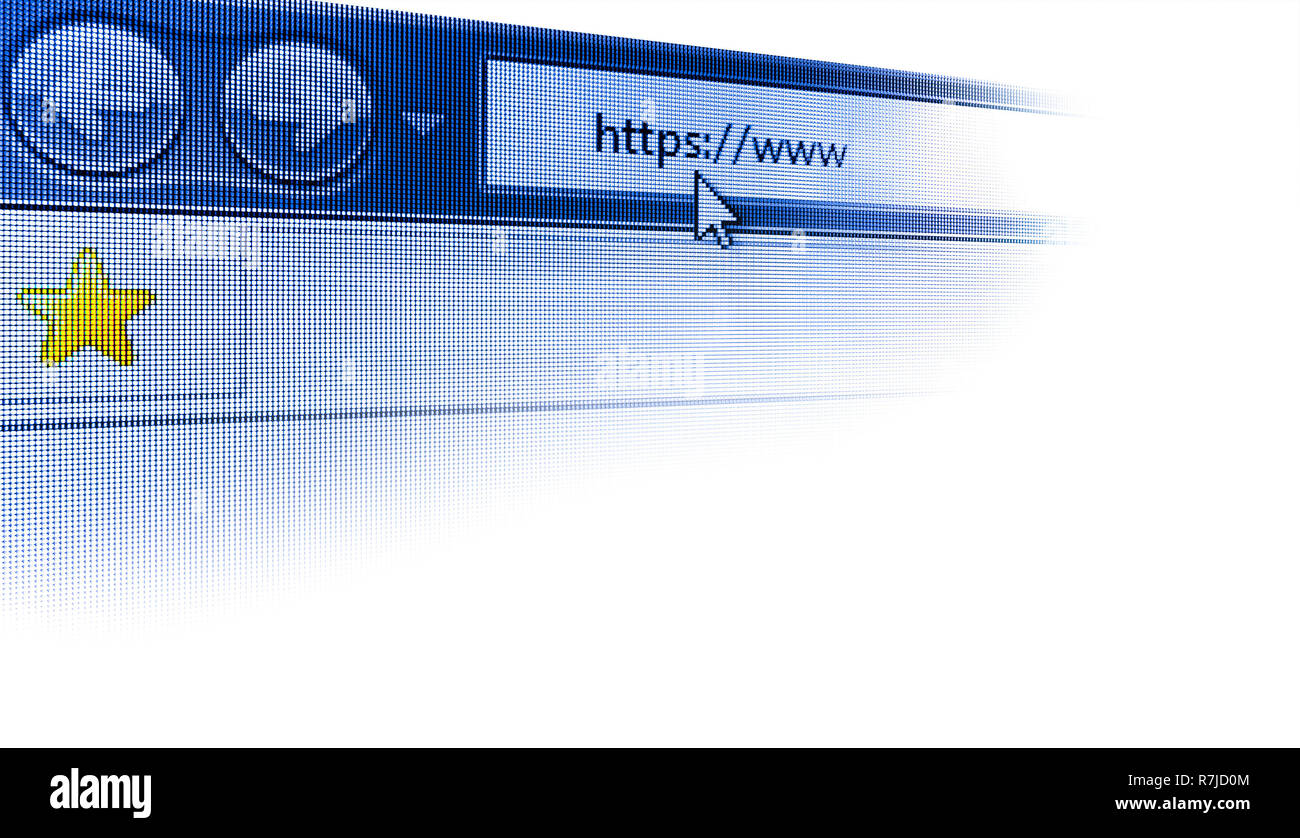 Konzept einer Verbindung von sicheren Protokoll https Stockfoto