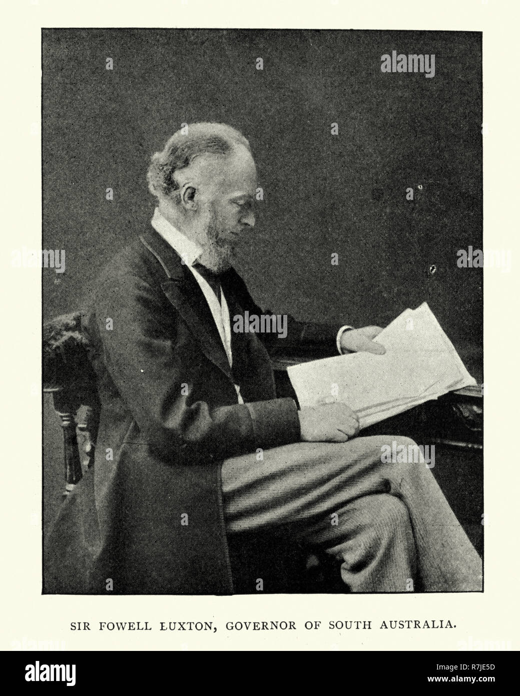 Jahrgang Foto: Sir Thomas Buxton, 3 Baronet, 1890s, 19. Die gemeinhin als Sir Fowell Buxton, der Gouverneur von South Australia war ab dem 29. Oktober 1895 bis 29. März 1899. Stockfoto