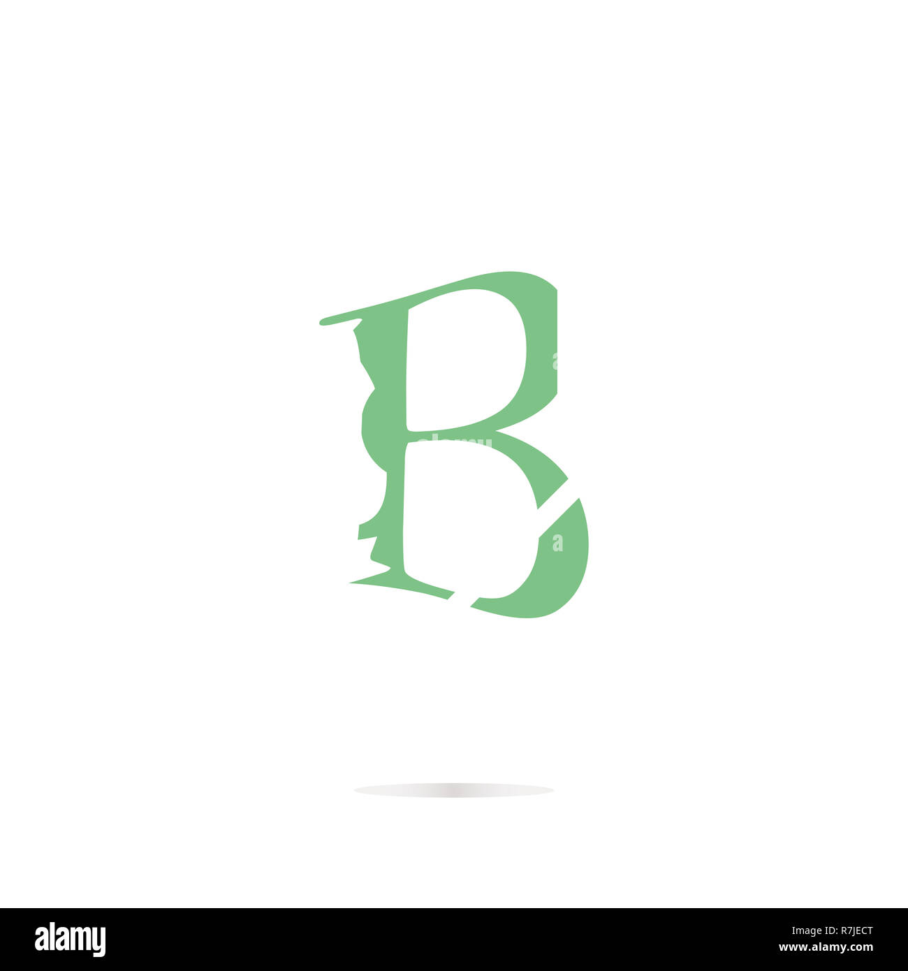Buchstabe b logo Icon Design template Elemente Stockfoto