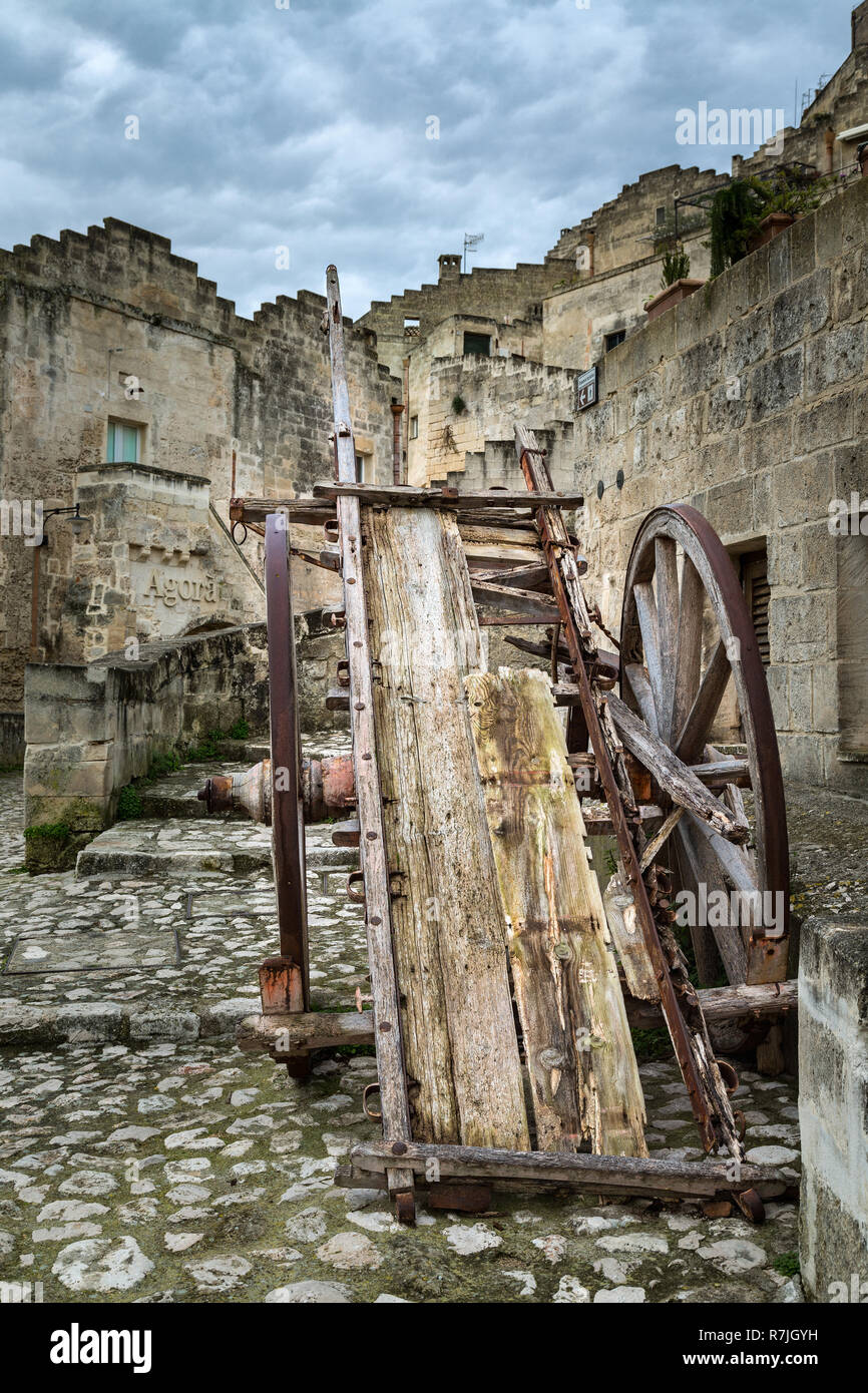 Stadtbild von Matera, Europäische Kulturhauptstadt Stockfoto