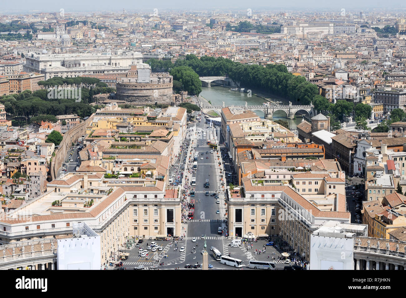 Castel Sant Angelo (Schloss der Heiligen Engel) 135 139 als Mausoleum für Kaiser Hadrian und seiner Familie, später zu Festung umgewandelt, Resi Stockfoto