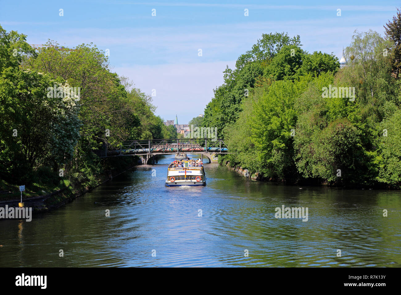 Berlin Neukölln Landwerkanal Stockfoto
